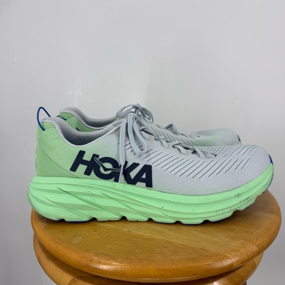Hoka Rincon 3 Running Shoes Athletic Shoes in Mint Green and Light Gray 12D